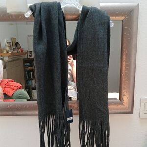 Lucky Brand Dark Gray Scarf NWT